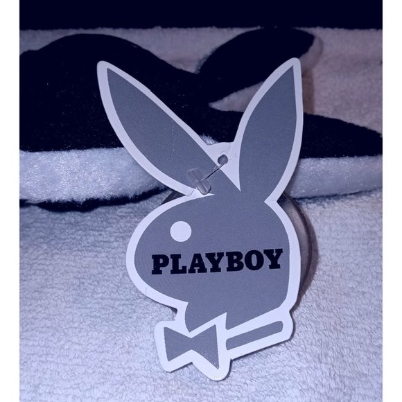 Playboy MINI Black Original Bunny Shaped Pillow - Picture 3 of 6